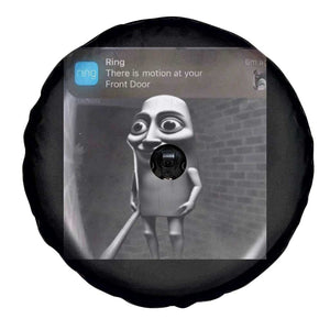 Italian Brainrot Tung Tung Tung Sahur Spare Tire Cover Internet Memes Ring with Motion TS10 Print Your Wear