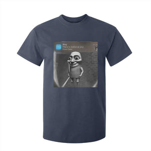 Italian Brainrot Tung Tung Tung Sahur T Shirt For Kid Internet Memes Ring with Motion TS10 Navy Print Your Wear