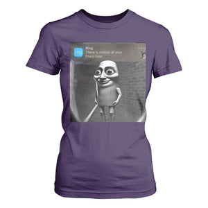 Italian Brainrot Tung Tung Tung Sahur T Shirt For Women Internet Memes Ring with Motion TS10 Purple Print Your Wear