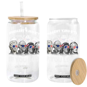 It's Only Treason If You Lose Glass Can Founding Fathers 4th Of July TS10 Black Print Your Wear