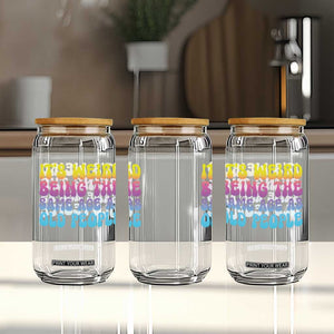 It's Weird Being The Same Age As Old People Glass Can TS10 Print Your Wear