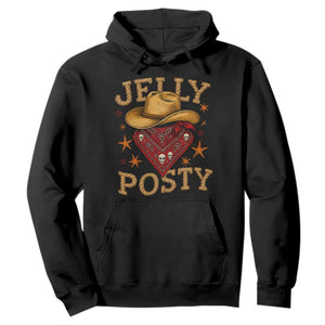 Jelly Posty Cowboy Bandana Hoodie Funny Country Western Rodeo TS02 Black Print Your Wear