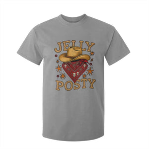 Jelly Posty Cowboy Bandana T Shirt For Kid Funny Country Western Rodeo TS02 Sport Gray Print Your Wear