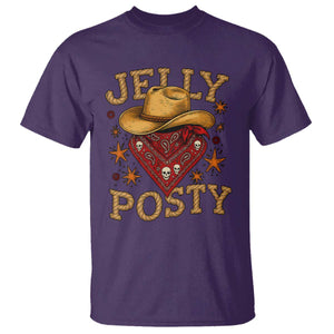 Jelly Posty Cowboy Bandana T Shirt Funny Country Western Rodeo TS02 Purple Print Your Wear