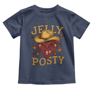 Jelly Posty Cowboy Bandana Toddler T Shirt Funny Country Western Rodeo TS02 Navy Print Your Wear