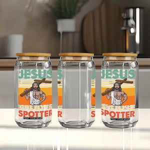 Jesus Is My Spotter Glass Can Funny Gym Christian Fitness TS02 Print Your Wear