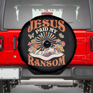 Jesus Paid My Ransom Spare Tire Cover Jesus Christian Faith Good Friday Bible Verse TS11 Black Print Your Wear