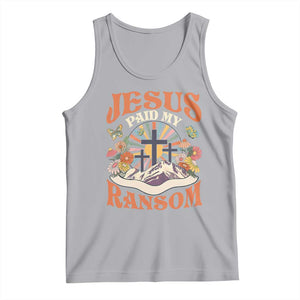 Jesus Paid My Ransom Tank Top Jesus Christian Faith Good Friday Bible Verse TS11 Athletic Heather Print Your Wear
