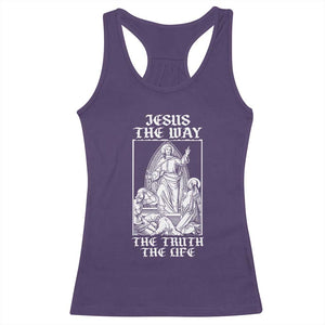 Jesus The Way The Truth The Life Racerback Tank Top Religious Christian Faith TS02 Purple Print Your Wear