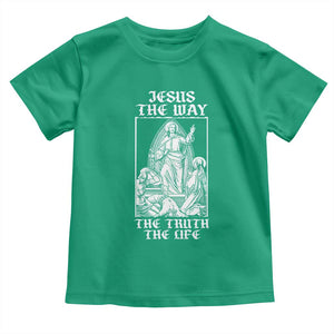 Jesus The Way The Truth The Life Toddler T Shirt Religious Christian Faith TS02 Irish Green Print Your Wear