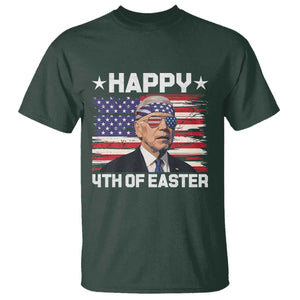 Joe Biden Happy Easter For Funny 4th Of July T Shirt USA American Flag TS10 Dark Forest Green Print Your Wear