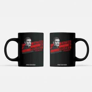 John Brown Coffee Mug Caution Is Cowardice TS09 Black Print Your Wear