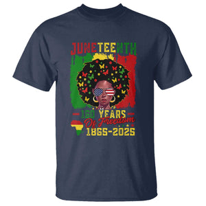 Juneteenth 160 Years Of Freedom T Shirt African American Pride TS11 Navy Print Your Wear