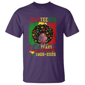 Juneteenth 160 Years Of Freedom T Shirt African American Pride TS11 Purple Print Your Wear