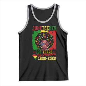 Juneteenth 160 Years Of Freedom Tank Top African American Pride TS11 Black Athletic Heather Print Your Wear