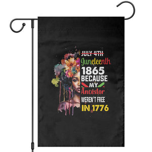 Juneteenth 1865 Afro Black Queen Garden Flag Black History TS02 Black Print Your Wear