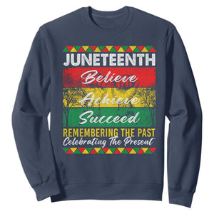 Juneteenth 1865 Sweatshirt Remembering The Past Black Freedom African Independence Day TS10 Navy Print Your Wear