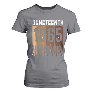 Juneteenth 1865 T Shirt For Women June 19th Celebrating Black Freedom Melanin TS10 Charcoal Print Your Wear