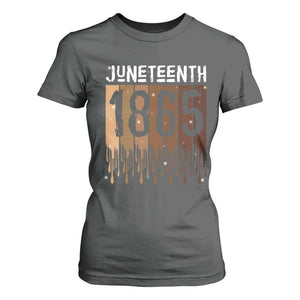 Juneteenth 1865 T Shirt For Women June 19th Celebrating Black Freedom Melanin TS10 Dark Heather Print Your Wear