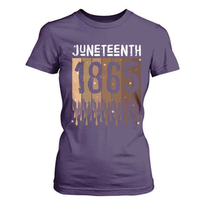 Juneteenth 1865 T Shirt For Women June 19th Celebrating Black Freedom Melanin TS10 Purple Print Your Wear