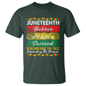 Juneteenth 1865 T Shirt Remembering The Past Black Freedom African Independence Day TS10 Dark Forest Green Print Your Wear