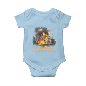 Juneteenth Ancestral Justice Baby Onesie This Fire Aint Arson It is Remembrance Black History TS02 Light Blue Print Your Wear
