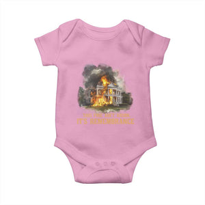 Juneteenth Ancestral Justice Baby Onesie This Fire Aint Arson It is Remembrance Black History TS02 Light Pink Print Your Wear