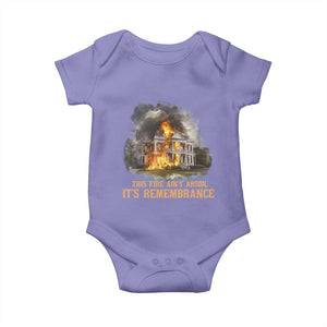 Juneteenth Ancestral Justice Baby Onesie This Fire Aint Arson It is Remembrance Black History TS02 Violet Print Your Wear