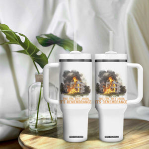 Juneteenth Ancestral Justice Tumbler With Handle This Fire Aint Arson It is Remembrance Black History TS02 Print Your Wear