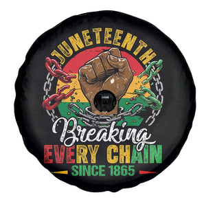 Juneteenth Breaking Every Chain Since 1865 Spare Tire Cover Retro Vintage TS10 Print Your Wear