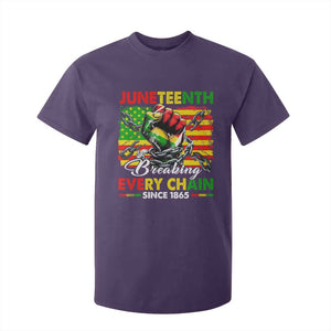 Juneteenth Breaking Every Chain Since 1865 T Shirt For Kid Hand Fist Freedom TS11 Purple Print Your Wear