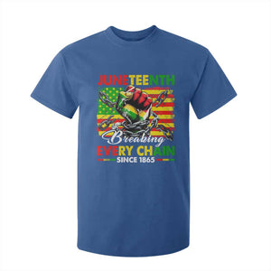 Juneteenth Breaking Every Chain Since 1865 T Shirt For Kid Hand Fist Freedom TS11 Royal Blue Print Your Wear