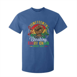Juneteenth Breaking Every Chain Since 1865 T Shirt For Kid Retro Vintage TS10 Royal Blue Print Your Wear