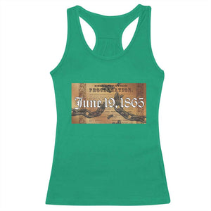 Juneteenth Emancipation Proclamation End of Slavery Racerback Tank Top Black Freedom History TS10 Irish Green Print Your Wear