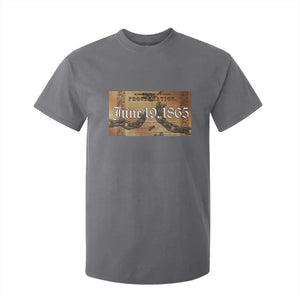 Juneteenth Emancipation Proclamation End of Slavery T Shirt For Kid Black Freedom History TS10 Charcoal Print Your Wear