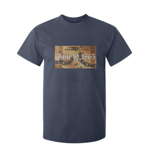 Juneteenth Emancipation Proclamation End of Slavery T Shirt For Kid Black Freedom History TS10 Navy Print Your Wear