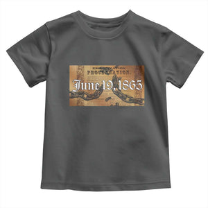 Juneteenth Emancipation Proclamation End of Slavery Toddler T Shirt Black Freedom History TS10 Dark Heather Print Your Wear