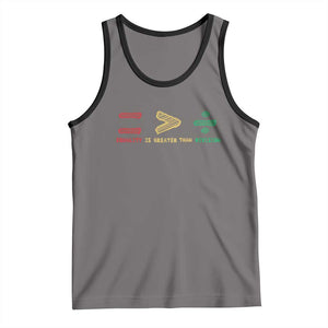 Juneteenth Equality Is Greater Than Division Tank Top Equal Rights Math Symbol TS11 Deep Heather Black Print Your Wear