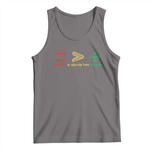 Juneteenth Equality Is Greater Than Division Tank Top Equal Rights Math Symbol TS11 Deep Heather Print Your Wear