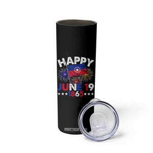 Juneteenth Flag Skinny Tumbler Black Freedom Black History June 19 1865 TS10 Print Your Wear