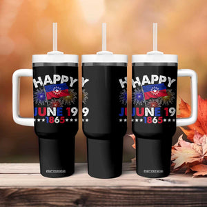 Juneteenth Flag Tumbler With Handle Black Freedom Black History June 19 1865 TS10 Print Your Wear