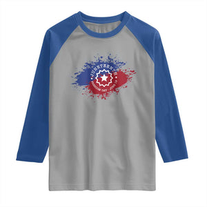 Juneteenth Freedom Day June 19 1865 Raglan Shirt Juneteenth Flag TS11 Sport Gray Royal Print Your Wear