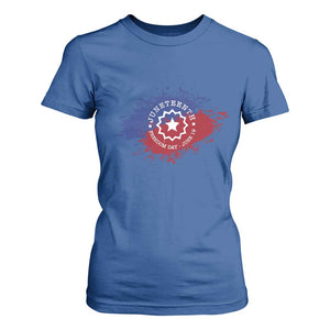 Juneteenth Freedom Day June 19 1865 T Shirt For Women Juneteenth Flag TS11 Royal Blue Print Your Wear