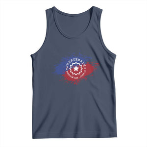 Juneteenth Freedom Day June 19 1865 Tank Top Juneteenth Flag TS11 Navy Print Your Wear