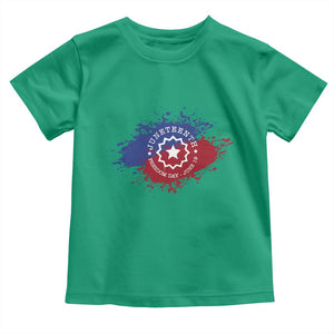 Juneteenth Freedom Day June 19 1865 Toddler T Shirt Juneteenth Flag TS11 Irish Green Print Your Wear