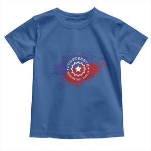 Juneteenth Freedom Day June 19 1865 Toddler T Shirt Juneteenth Flag TS11 Royal Blue Print Your Wear