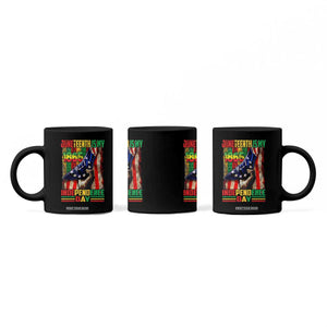Juneteenth Is My Independence Day Coffee Mug Black Pride American Flag TS11 Print Your Wear