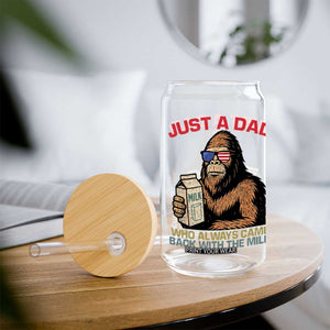 Just A Dad Who Always Came Back With The Milk Glass Can Funny Fathers Day Bigfoot Sasquatch Lovers TS10 Print Your Wear