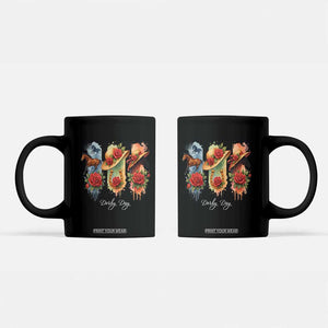 Ky Derby Day Coffee Mug Horse Racing Nice Hat Mint Julep and Roses TS02 Black Print Your Wear