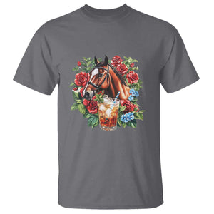 Ky Derby Day Party T Shirt Mint Juleps and Roses Horse Racing TS02 Charcoal Print Your Wear